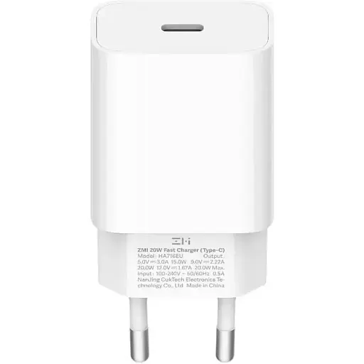 Швидкий блок живлення ZMI 20w зарядний Type-C HA716 оригінал - фото 1