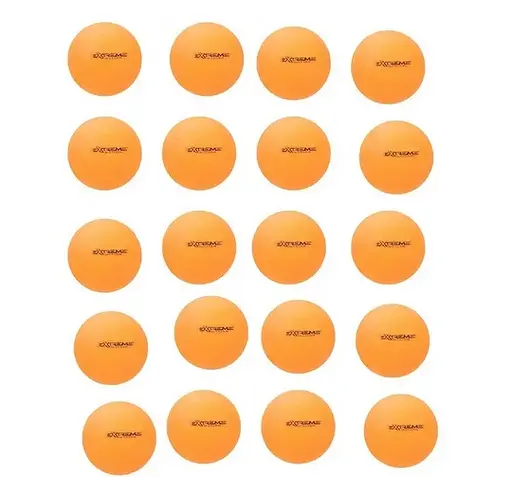 Набір м'ячів для настільного тенісу TT24186 40 мм, 20 штук у пакеті (6900069414791) Помаранчевий - фото 1