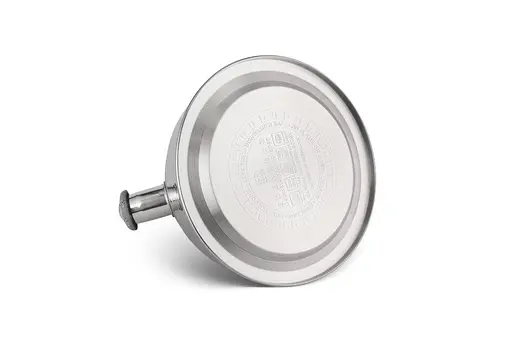 Якісний металевий чайник із свистком Edenberg EB-8827 із нержавіючої сталі для газової плити білий - фото 2