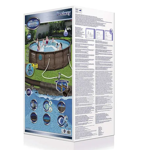 Басейн каркасний Bestway 56725 (488-122 см), 19480 л - фото 5