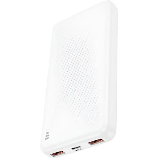 Повербанк Borofone BJ56, 10000mAh, 2 USB і Type-C, 22.5W+PD20W, з пластику, білий
