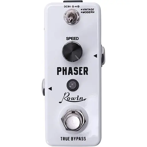 Аналогова педаль фазового ефекту Rowin LEF-313 Phaser для електрогітари у вінтажних та сучасних режимах з True Bypass