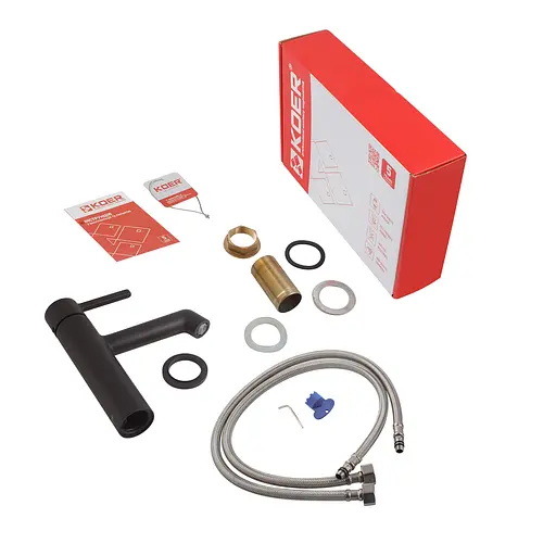 Змішувач для умивальника Koer KB-10029-05 Black KR5487 Чорний матовий - фото 7