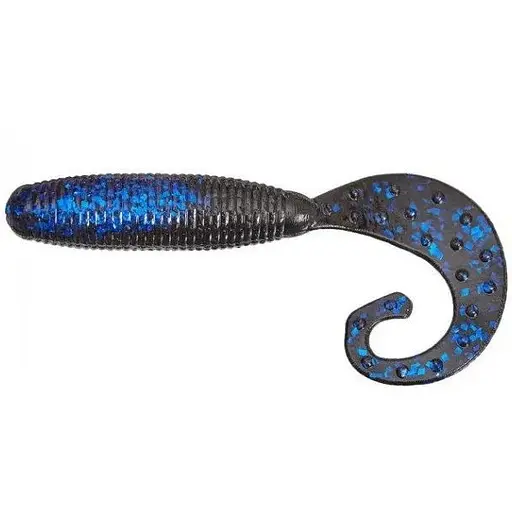 Силікон Reins Fat G-Tail Grub 3 10 шт/уп. Чорний/Синій (1013-1552.08.60)