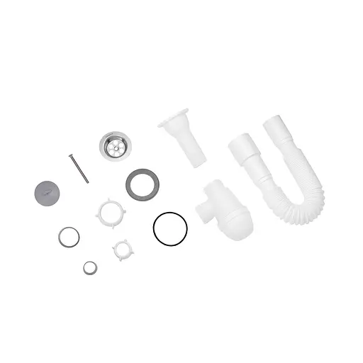 Сифон для раковини Kroner KRP - TB01 1 1/2"х40/50 мм CV032059, Білий - фото 3