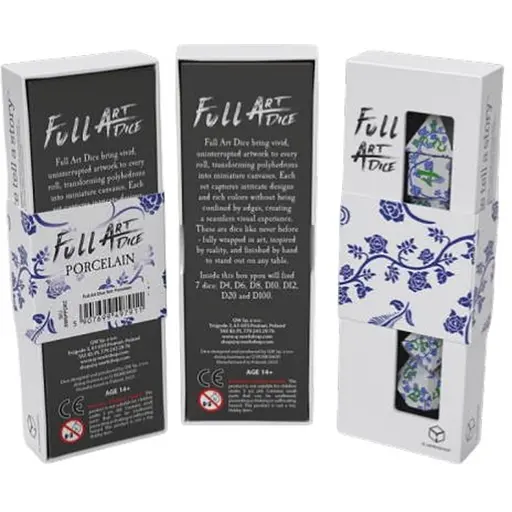 Набір кубиків Full Art Dice Set: Porcelain , 7 шт. (SWSPPORC) - фото 1