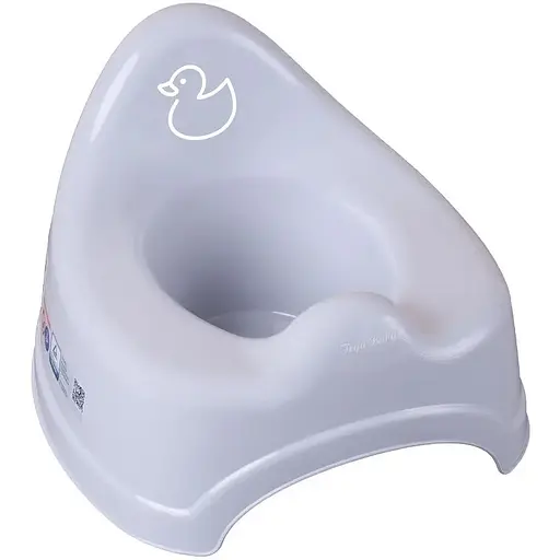 Дитячий горщик Tega Baby Каченя з музикою світло-сірий