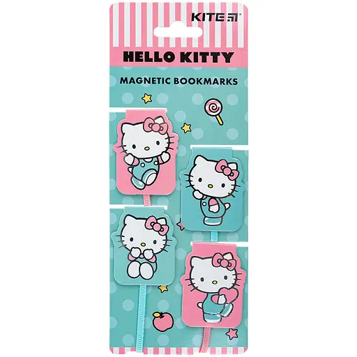 Набор закладок-лясе Kite Hello Kitty магнитные (HK24-497-1)
