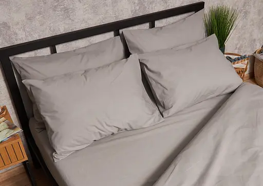 Набір наволочок Moon&Star Бязь Gold Люкс Gray 50х50 см 2 шт - фото 3