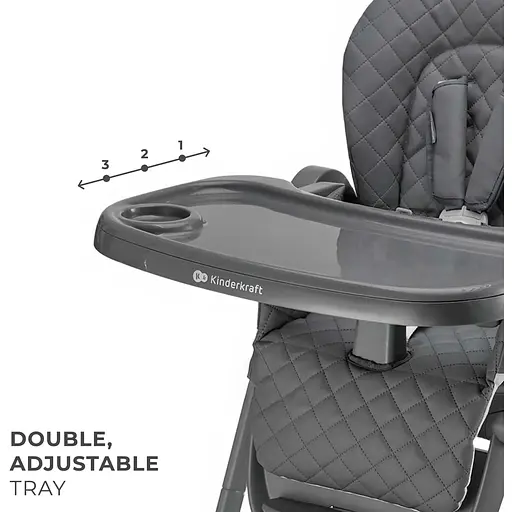Стульчик для кормления Kinderkraft Tulo Grey (KHTULO00GRY0000) - фото 9