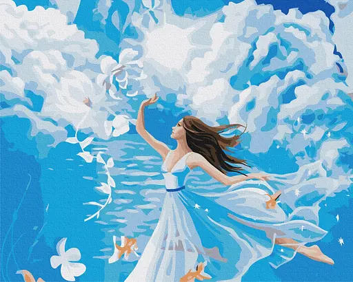 Картина по номерам на подрамнике Brushme Волна нежности Anna Steshenko