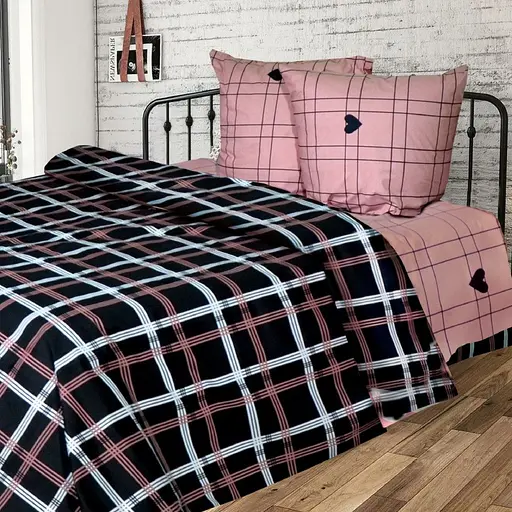 Комплект постільної білизни Ярослав t 371 двуспальний Бязь набивна 200х220 см (53743)