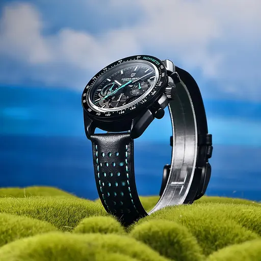 Наручний годинник чоловічий PD-1779 Black-Blue Pagani Design acs0031208 - фото 3