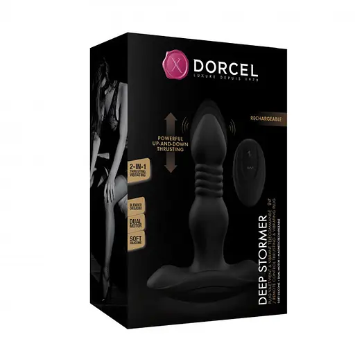 Анальна пробка Dorcel Deep Stormer 15 см (чорний) - фото 8