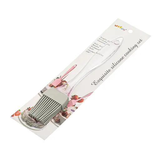 Пензлик кондитерський силіконовий для випічки маленький 17 см, Kitchen Master Сірий 86503 - фото 3