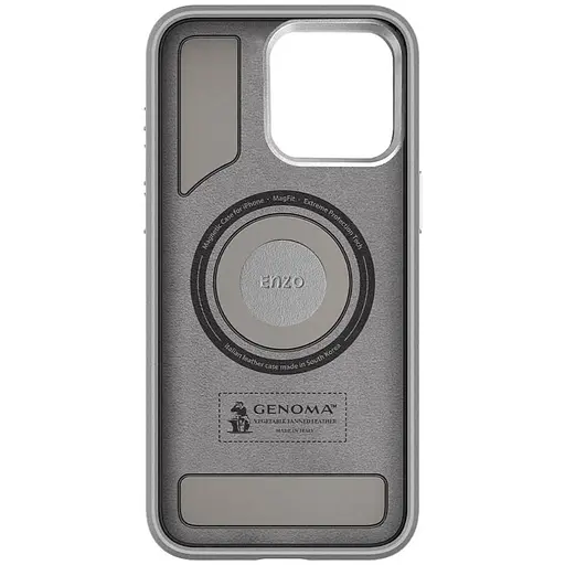 Чехол SGP PC+Leather with MagSafe для Apple iPhone 15 Pro 6.1 Grey - фото 2