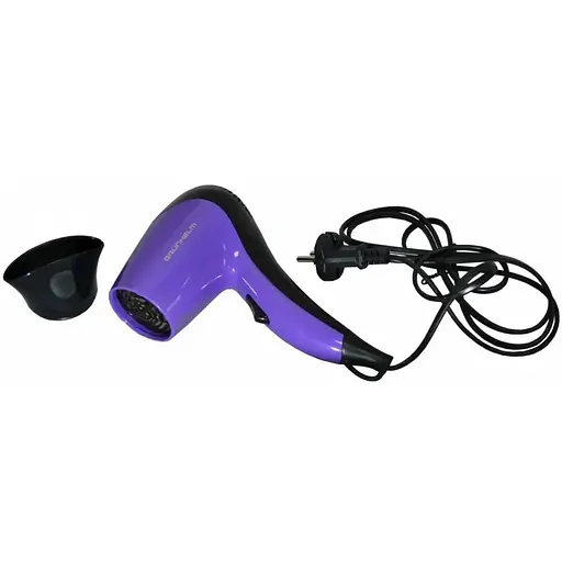 Фен для сушки волос Grunhelm GHD-519 мощный компактный дорожный 1200 Вт сиреневый с черным - фото 5