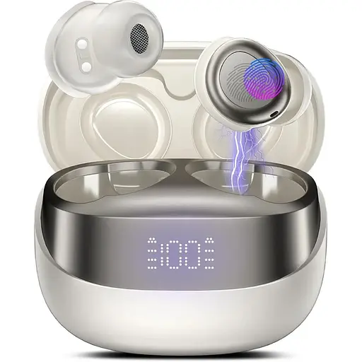 Беспроводные наушники DUSONLAP, Bluetooth 5.4, внутриканальные наушники с шумоподавлением, 47 часов воспроизведения, мини-наушники