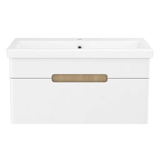 Тумба з умивальником Volle Solo 80 см Білий 1910.328007 - фото 2