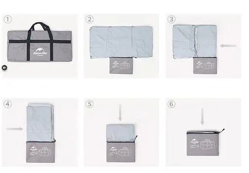 Сумка-баул для зберігання Naturehike NH17S021-L 100л (Темно-сіра) - фото 5