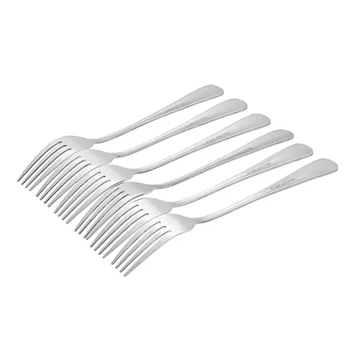 Набір столових виделок "Classic" із нержавіючої сталі (6 штук, довжина 20.5 см), Kitchen Master 86923 - фото 4