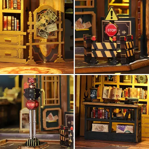 3D конструктор Румбокс Книгарня Сутінки своїми руками, світлові ефекти - фото 8