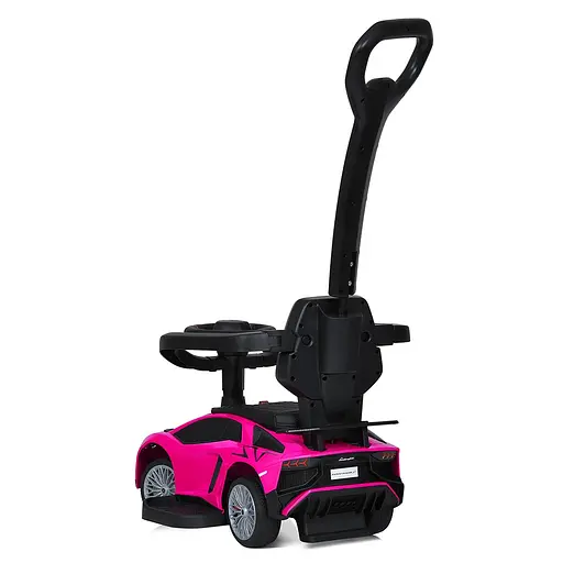 Каталка-толокарь Bambi Lamborghini с музыкой и светом розовый - фото 3