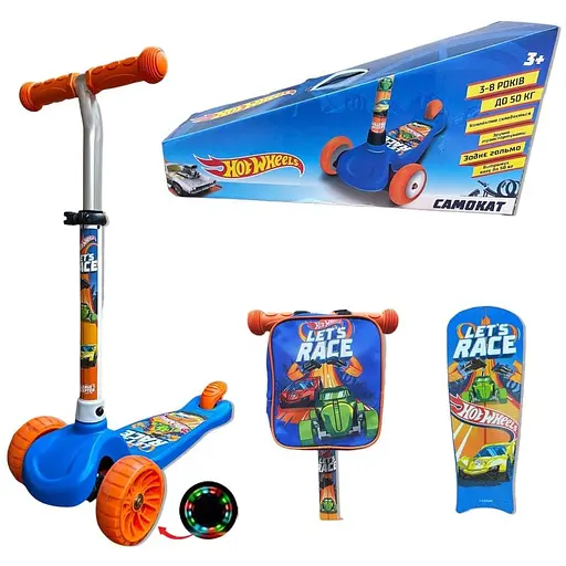 Дитячий самокат Bambi Hot Wheels Різнобарвний 000200702