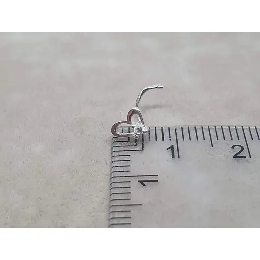 Срібна сережка-пірсинг в ніс Dear. 1052.1С - фото 3