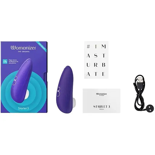 Вакуумний кліторальний стимулятор Womanizer Starlet 3 Indigo - фото 5