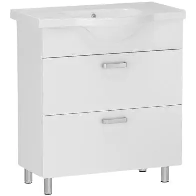 Тумба для підлоги RJ Tulip-L з умивальником RJ Tulip RjFU081-0055WH 55 см Білий RJFU052-0155WHSET(RJFU052-0155WH + RJFU081-0) Білий - фото 1