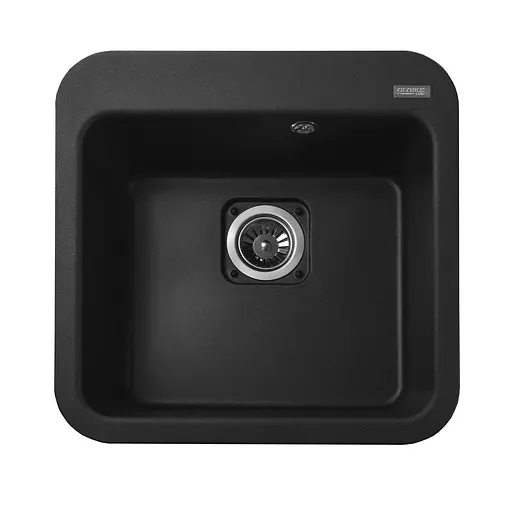 Гранитная мойка Globus Lux Barbora черный металлик 510x510 мм А0001, Черный - фото 2