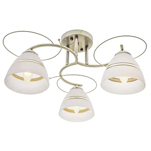 Люстра стельова Brille в спальню E27 60W BZ (LK-586C/3) - фото 4