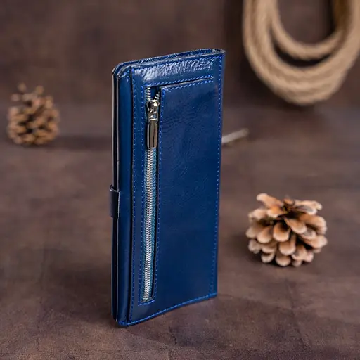 Кожаный портмоне Shvigel 19.5х9.5х1 см acs0016039 - фото 9