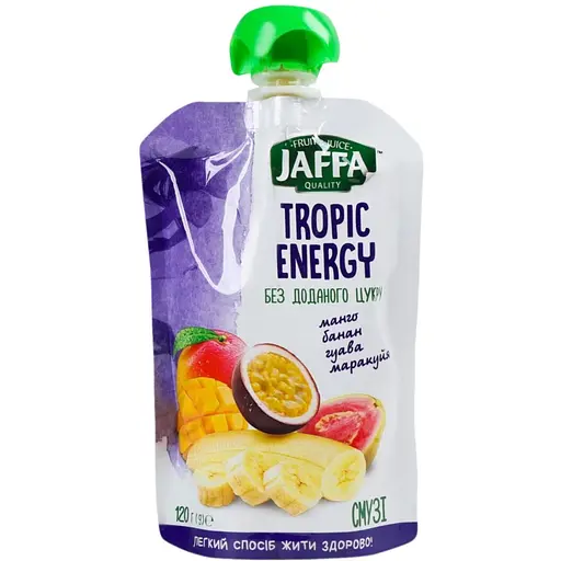 Смузи Jaffa Tropic Energy Манго-банан-гуава-маракуйя 120 г - фото 1
