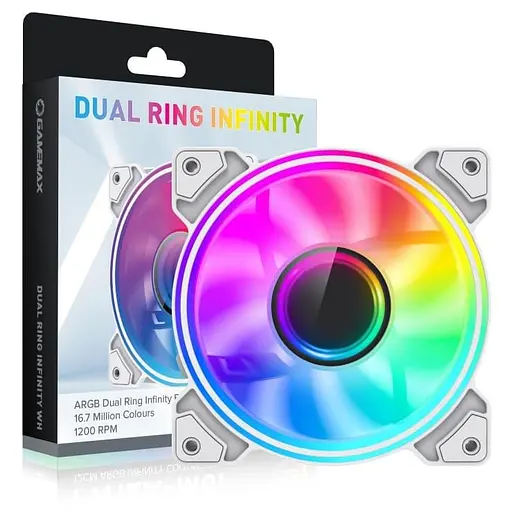 Вентилятор GameMax Dual Ring Infinity WH (Dual Ring Infinity WH) - фото 4