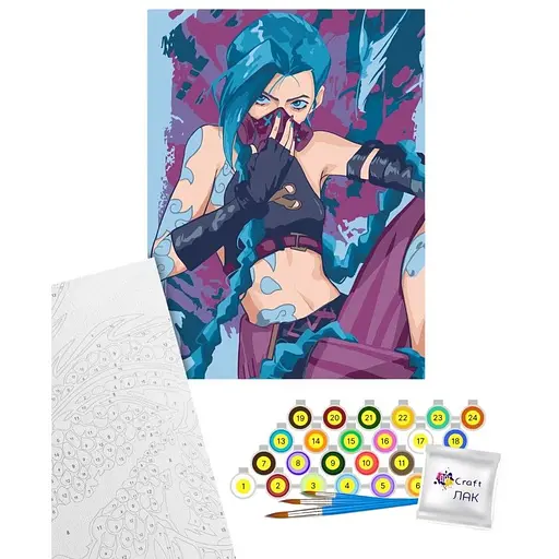 Картина по номерам Art Craft Аркейн. Джинкс 30х40 см (16172-AC) - фото 1