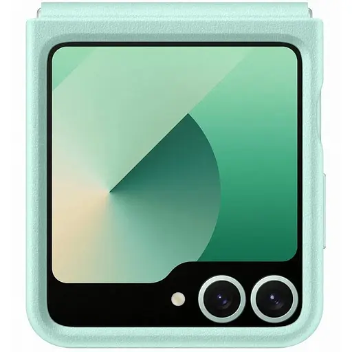 Кожаный чехол Epik Leather Case AAA для Samsung Galaxy Z Flip6 Turquoise - фото 4