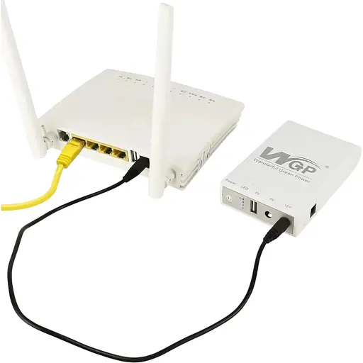 ИБП WGP Mini DC UPS WGP103 10400mAh 5V/9-12V с блоком питания для роутера - фото 2