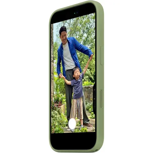 Чехол Silicone Case with Button, Animation & MagSafe для Apple iPhone 17 Light Moss AAA (153239) - фото 3