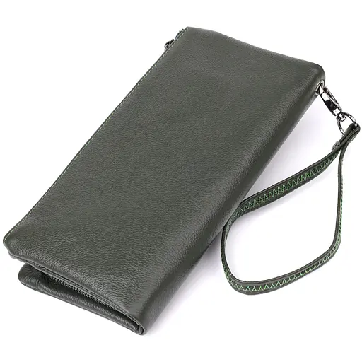 Кошелек для женщин с кистью из натуральной кожи ST Leather 20.5х10х3 см acs0029681 - фото 2