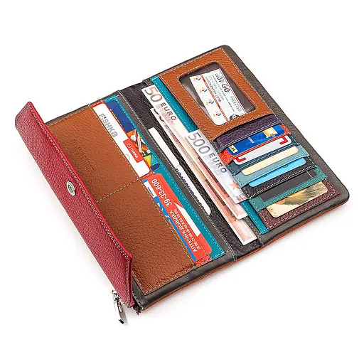 Кожаный женский кошелек (SB42-2) ST Leather 19.5х10х3 см acs0015559 - фото 4