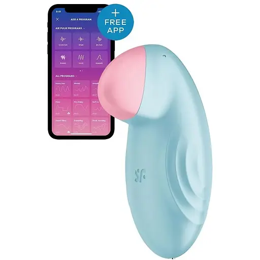 Cмарт-вибратор для клитора Satisfyer Tropical Tip Light Lilac Light Blue - фото 2