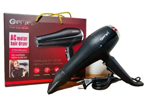 Фен для сушки и укладки волос Gemei GM-1787 2000 Вт - фото 3
