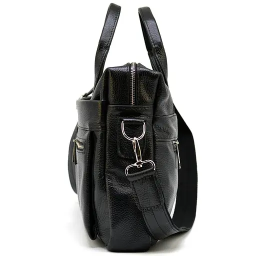 Чоловіча шкіряна сумка TARWA 39.5х29.5х9 см sum0026107 - фото 6