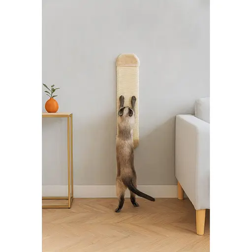 Дряпка Trixie для котів настінна сизаль/плюш бежева 18x78 см [CD] - фото 2