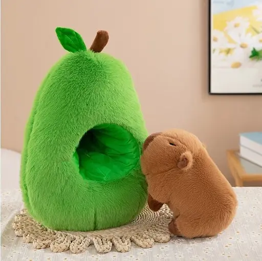 М'яка іграшка M 18187 "Капібара в авокадо", висота 43 см, наповнювач: синтепон (6900077181876) - фото 2