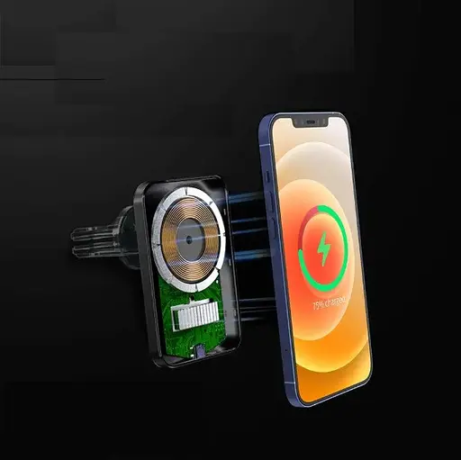 Магнітний бездротовий автомобільний зарядний пристрій Elektromatic для iPhone - фото 3