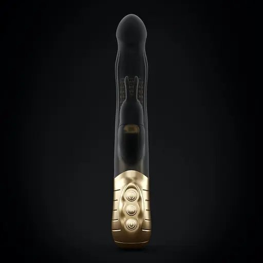 Вібратор-кролик Dorcel Baby Rabbit Gold 2.0 22 см чорний - фото 8