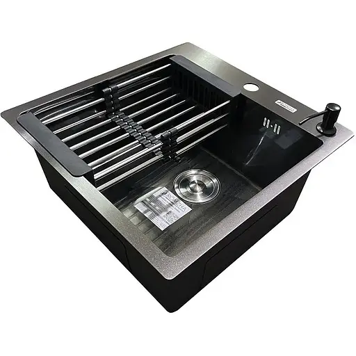 Кухонна мийка Romzha Arta U-450S BL - фото 4